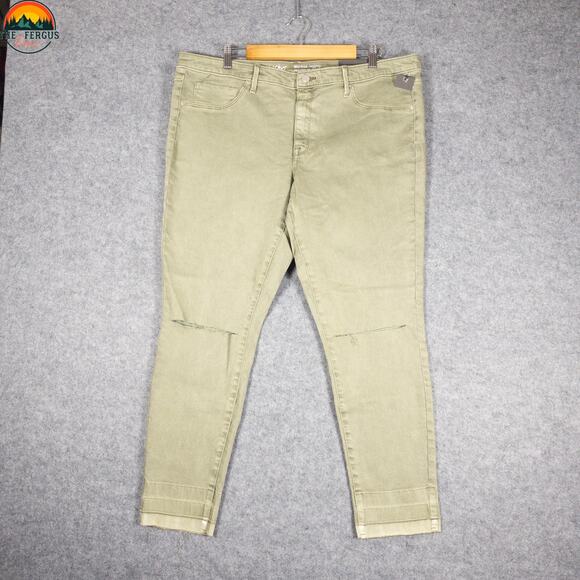 NWT Mossimo Jegging Jeans Green Mid-Rise Skinny Denim Normcore Women's 18/34R - Picture 2 of 12